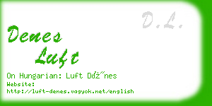 denes luft business card